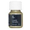 Kreatima Liquid Metallic 30 ml, vannbasert metallicmaling – Champagne