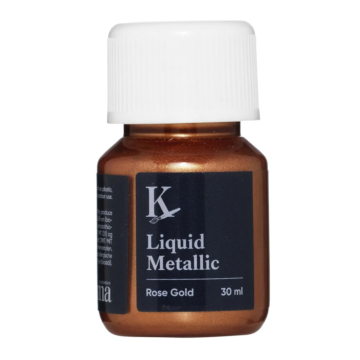 Kreatima Liquid Metallic 30 ml, vannbasert metallicmaling – Rose gold