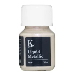 Kreatima Liquid Metallic 30 ml, vannbasert metallicmaling – Pearl