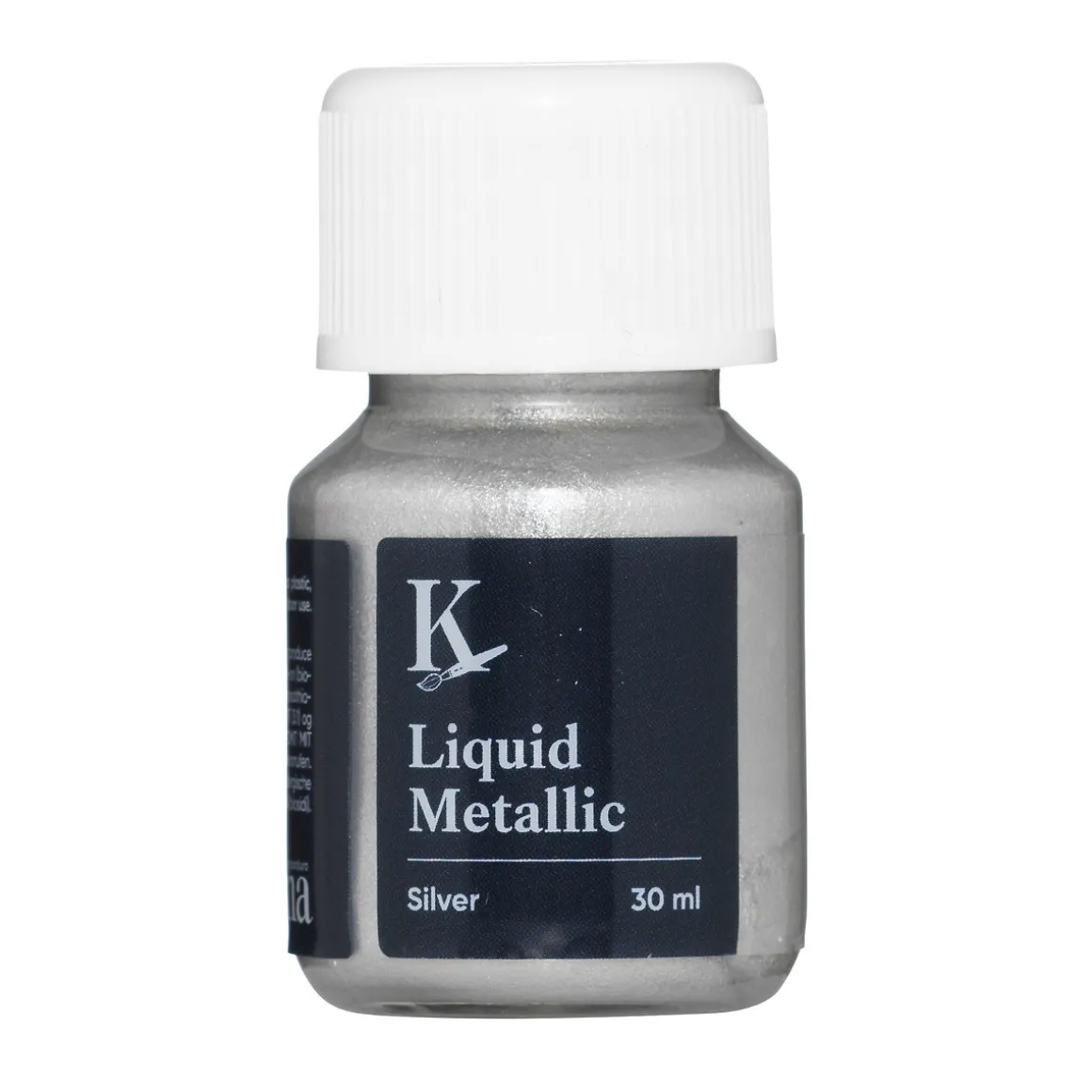Kreatima Liquid Metallic 30 ml, vannbasert metallicmaling – Silver