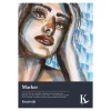 Kreatima Marker tegneblokk for markers og tusjpenner, A4 (210×297 mm), 20 ark, 250 g/m²