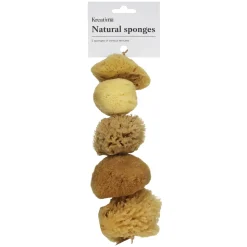 Kreatima natursvamp for akvareller og maling, 5-pakning
