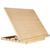 Kreatima tegnebord og bordstaffeli av tre, 60×45 cm – sammenleggbart i 4 vinkler pluss liggende