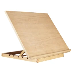Kreatima tegnebord og bordstaffeli av tre, 60×45 cm – sammenleggbart i 4 vinkler pluss liggende