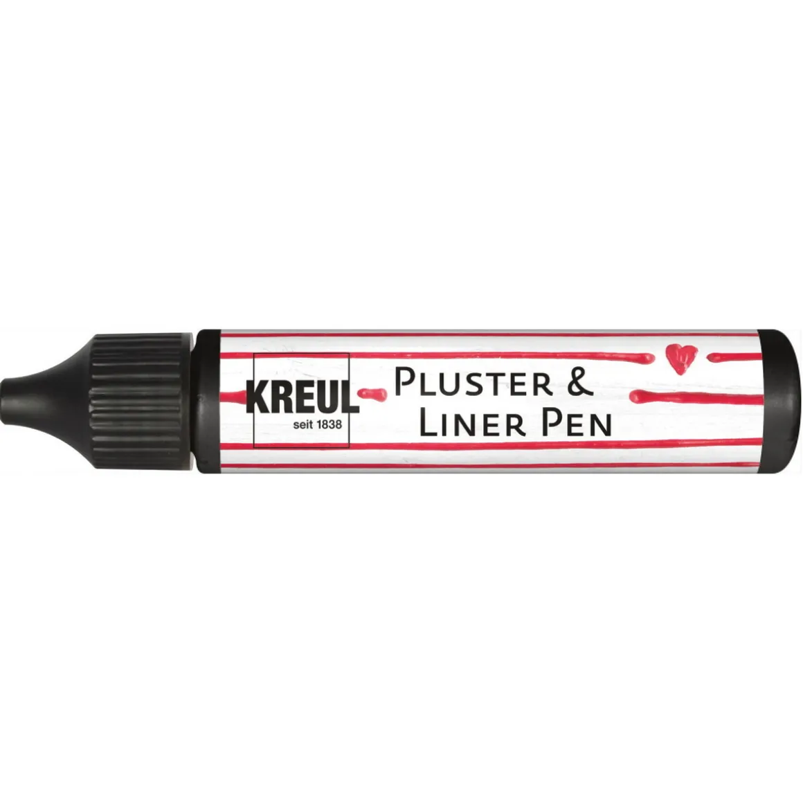 KREUL 3D Pen svart 29 ml – skriv og tegn med fikserbar gummimasse
