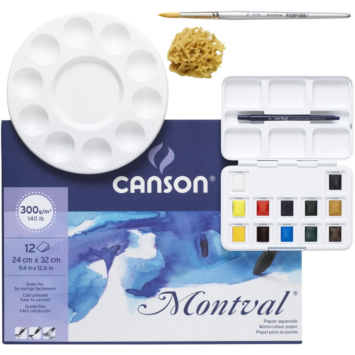 Kunstnerkit – akvarellmaling