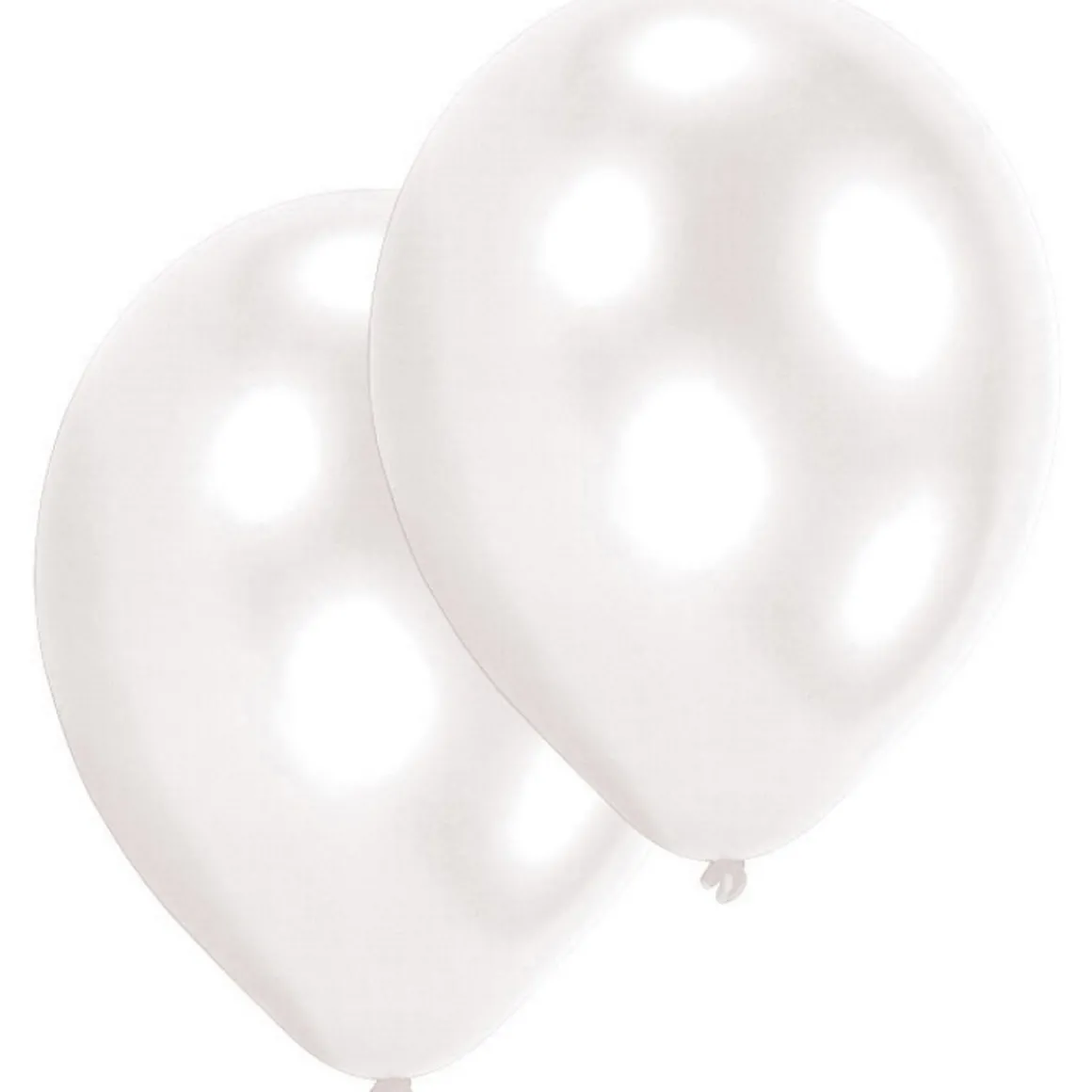 Lateksballonger 10-pakning Ø30 cm – hvit