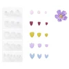 Leirestempler 5×3 ulike typer små blomsterblader for å lage blomster