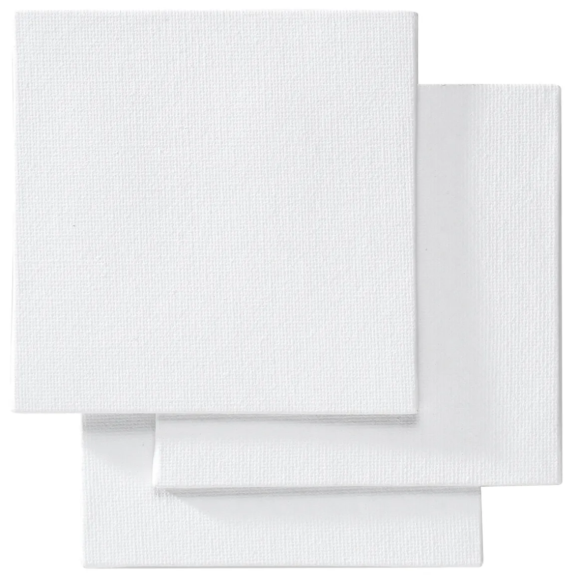 Lerret / maleduk 10x10 cm 3-pakning