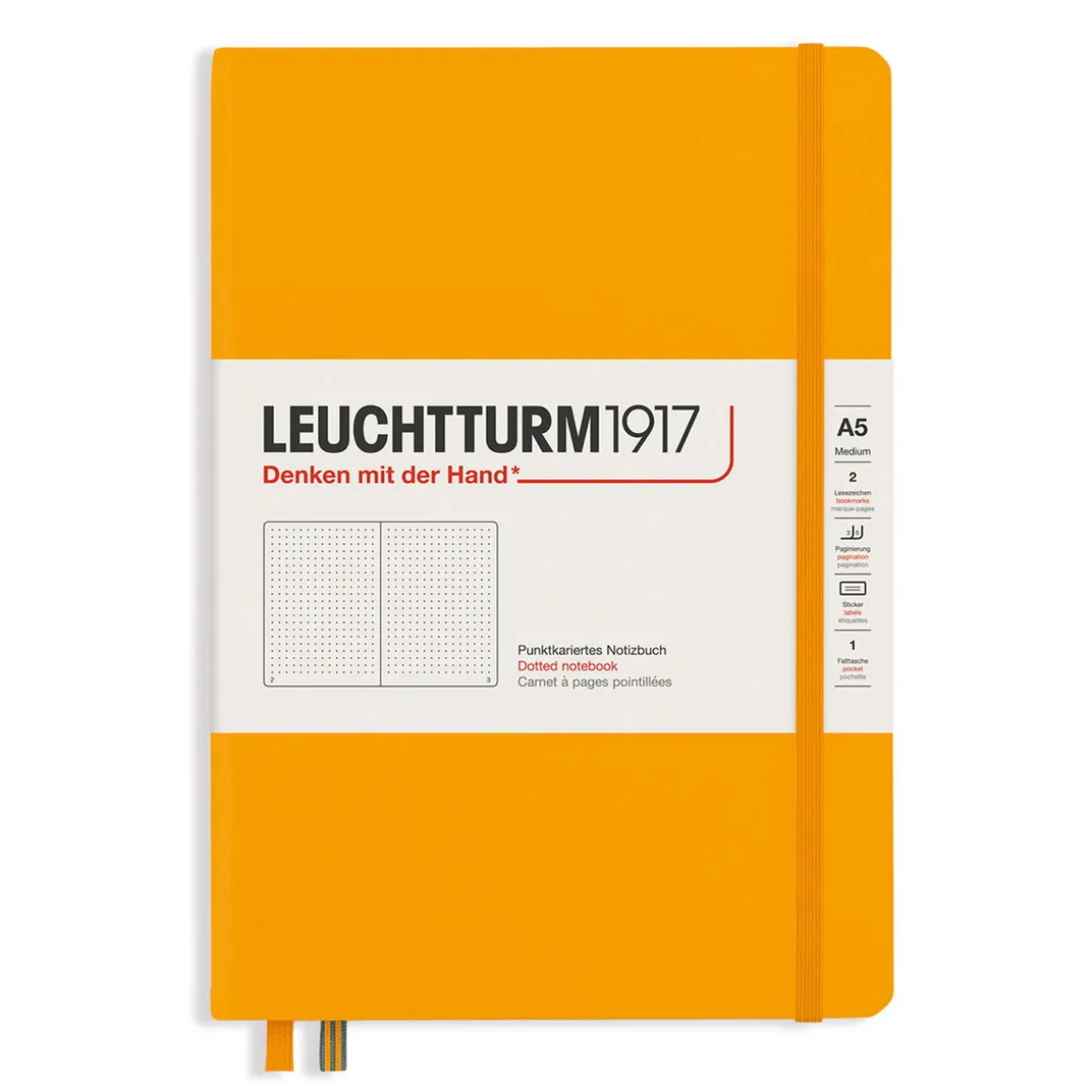 Leuchtturm1917 Notebook A5 Dotted Rising Sun – Hardcover