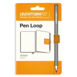 Leuchtturm1917 Pen Loop – gul selvklebende penneholder til notatbøker