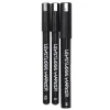 Limitless Marker Chrome Set – 3 kromfargede penner med Ø0,4 / 1 / 2,5 mm spiss