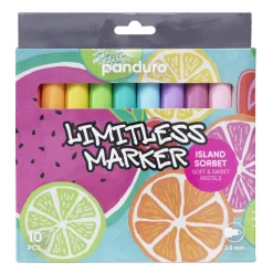 Limitless Markers Island Sorbet Set 10 – akrylpenner i frukt- og pastellignende farger