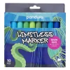 Limitless Markers Seven Seas Set 10 – akrylpenner i havets nyanser av blått og grønt