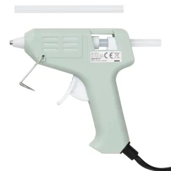Limpistol Mini 7 mm grønn, 10 W, 175 cm lang ledning. 2 limstaver følger med
