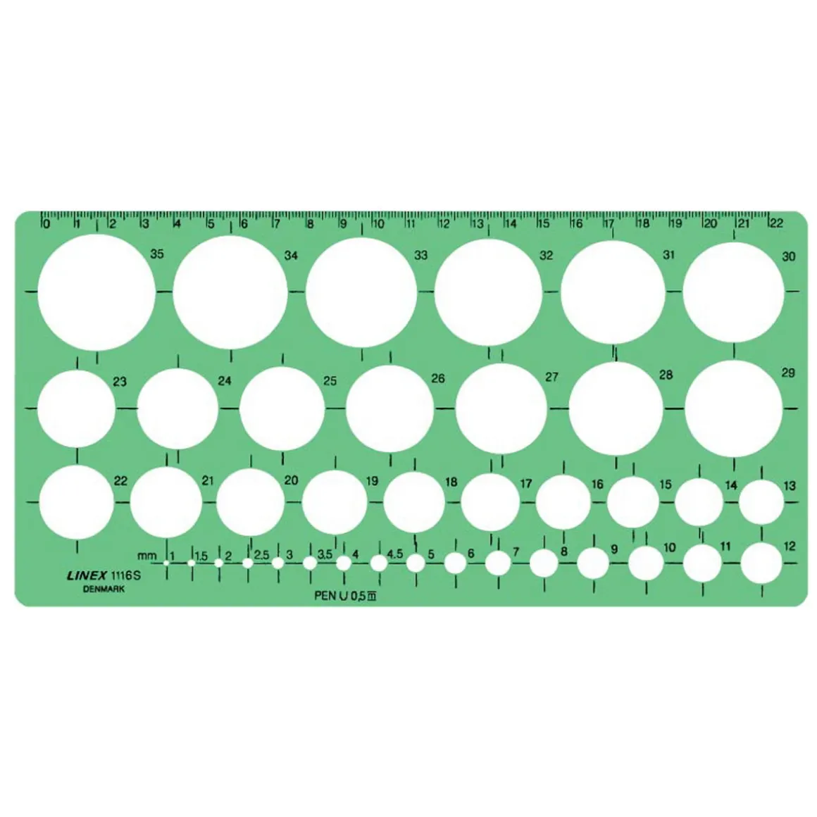 Linex mal sirkler 35 stk.