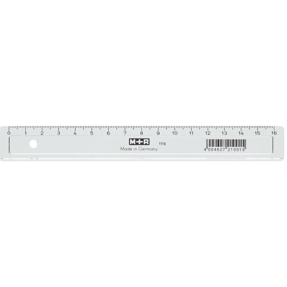 Linjal M+R 16 cm Transparent