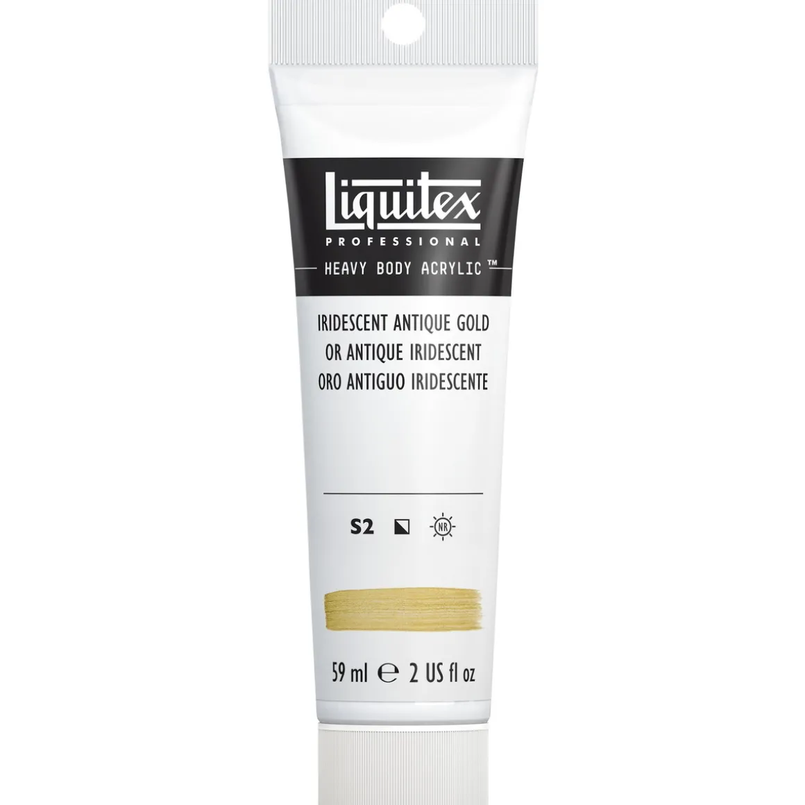 Liquitex Heavy Body akrylmaling 59 ml – 237 Iridescent antique gold