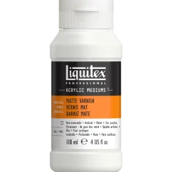 Liquitex Matt Varnish 118 ml, beskyttende matt ferniss for akrylmalerier