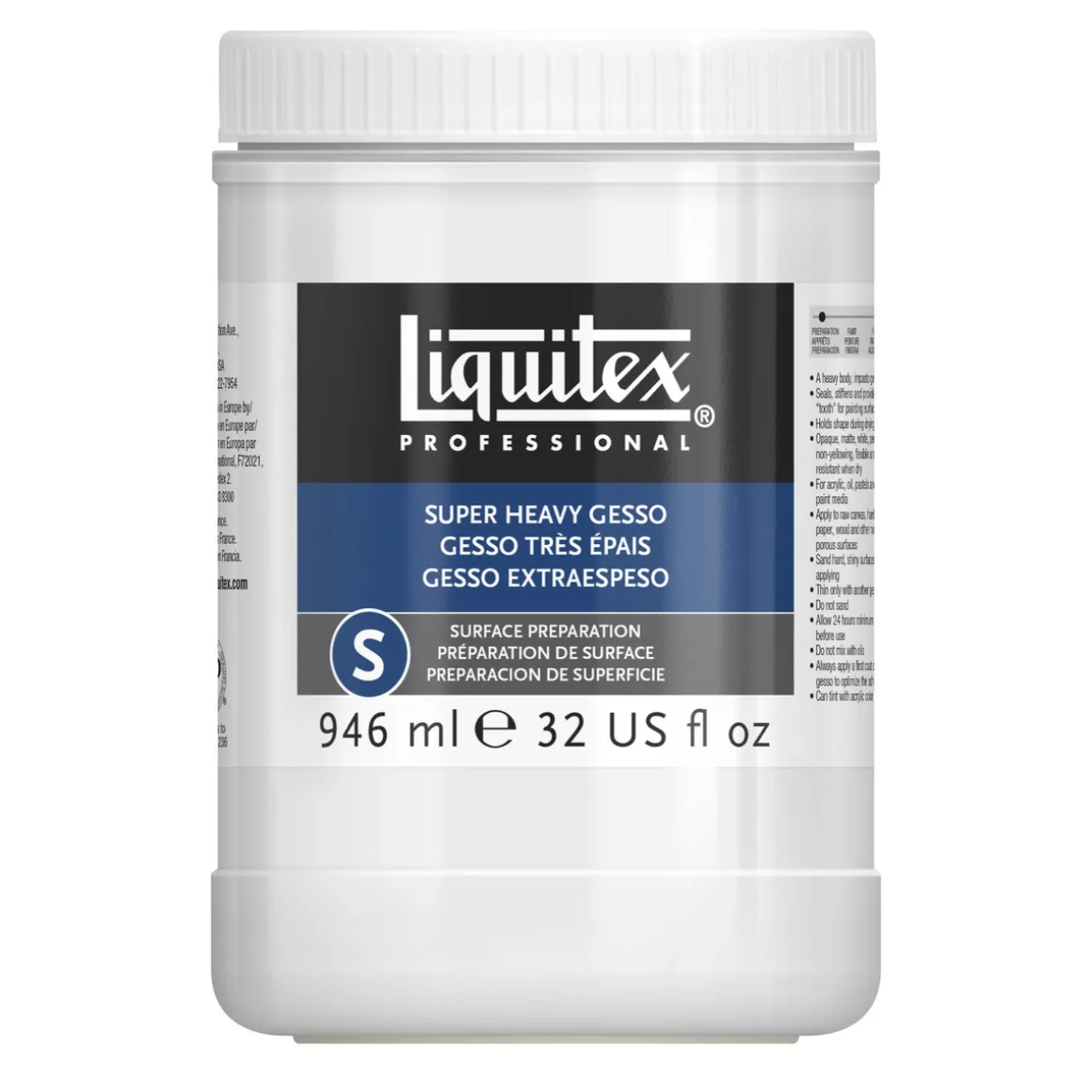 LX Super Heavy Gesso 946 ml