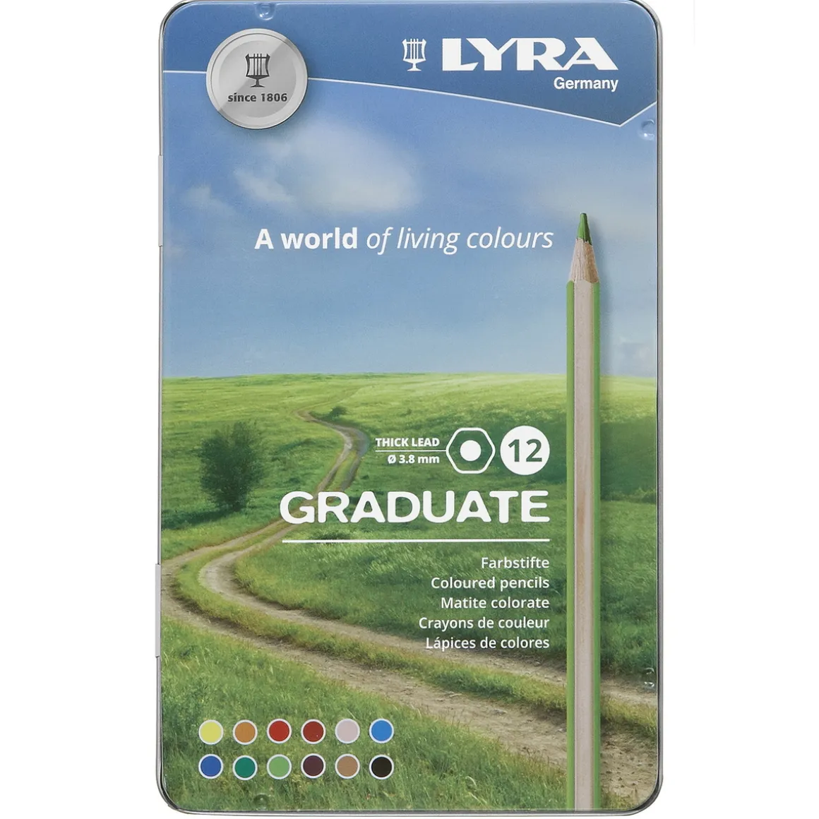 Lyra Graduate Fargeblyanter 12 stk.