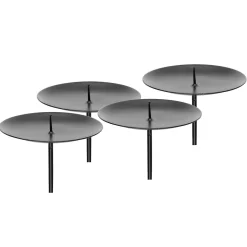 Lysholder med 4 cm stift for litt større lys, 81 mm bred holder. Pakke med 4 stk.