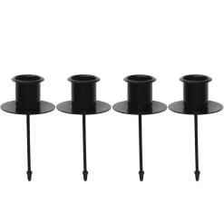 Lysholder på 4 cm stift, for stearinlys med diameter 22 mm. Pakke med 4 stk.