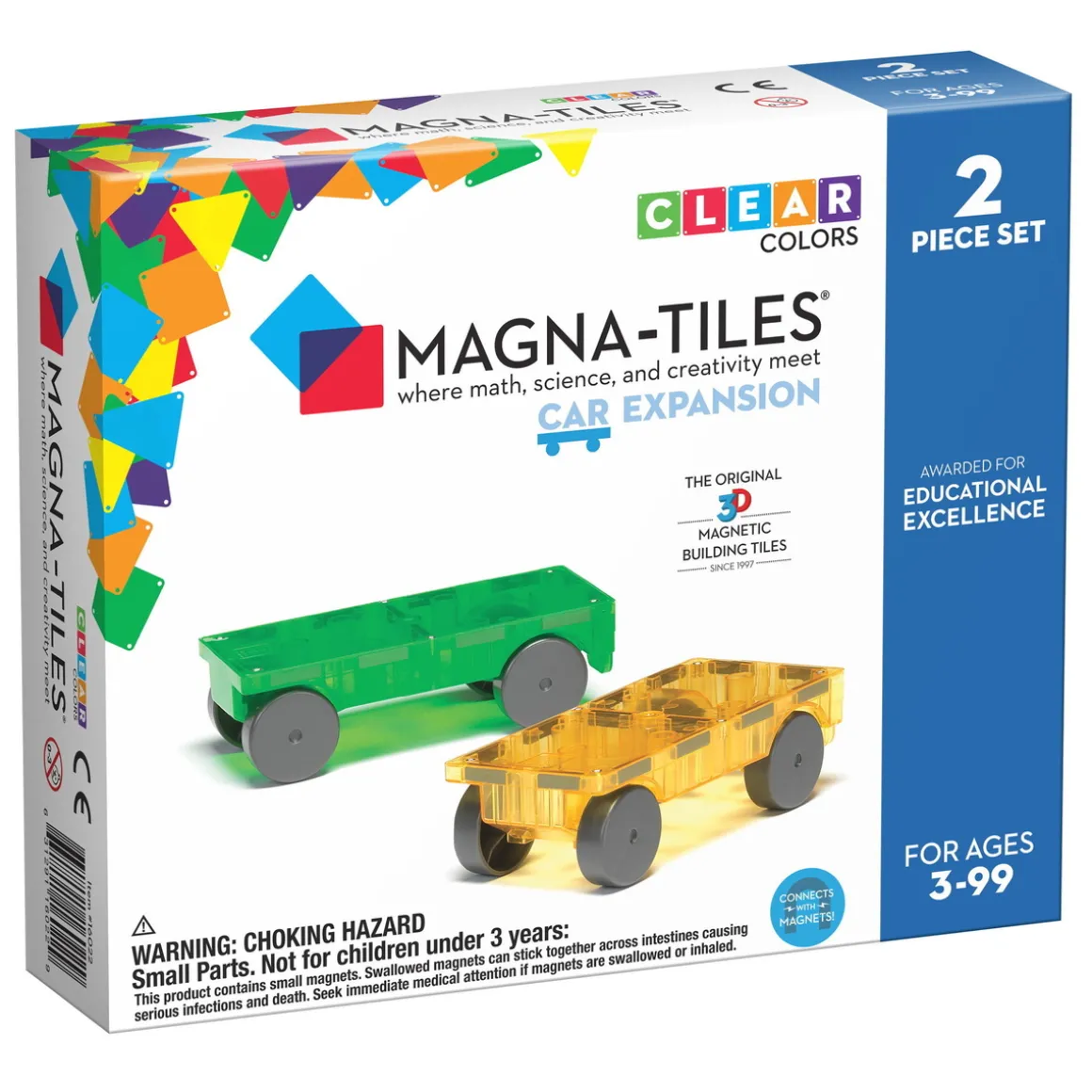 Magna-tiles bilunderstell 2-pakning