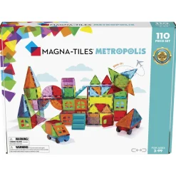 Magna-tiles Metropolis 110 stk. – innovative, fargerike og transparente byggeklosser med innebygde magneter