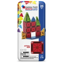 Magna-Tiles Micromags Travel Set, 26 deler i mindre størrelse