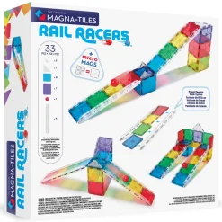 Magna-Tiles Rail Racers 33 stk. – bygg morsomme og utfordrende kulebaner!