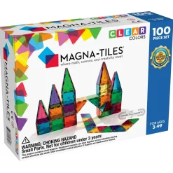 Magna-tiles 100 stk. – innovative, fargerike og transparente byggeklosser med innebygde magneter