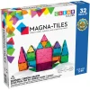 Magna-tiles 32 stk. – innovative, fargerike og transparente byggeklosser med innebygde magneter