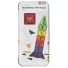 Magnetic Tiles Mini, 36 små magnetiske brikker i ulike former