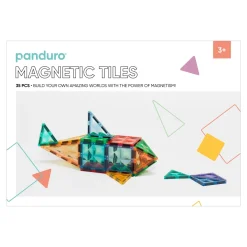 Magnetic Tiles Start-kit, 35 magnetiske deler i ulike former
