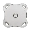 Magnetlås av metall, sølvfarget, 2×2 cm