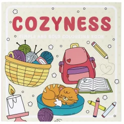 Malebok Cozyness, 20×20 cm, 24 motiver med masse kos!