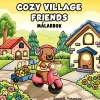 Malebok Cozy Village Friends, koselig malebok med 40 avslappende motiver, 25×25 cm