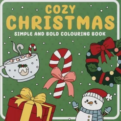 Malebok Cozy Xmas, 20×20 cm, 24 motiver med masse julekos!