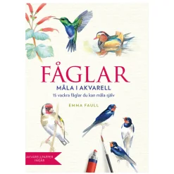 Malebok - Fugler i akvarell