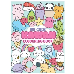 Malebok Kawaii, 21×28 cm, 48 sider med kjempesøte motiver!