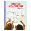 Malebok Mega-poster Kattene i byen! A4-bok som blir en 59×84 cm stor plakat
