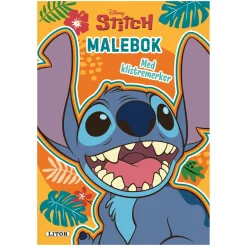 Malebok Stitch med klistremerker, 24 sidor