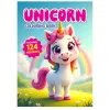 Malebok Unicorn 21×29,7 cm, 36 sider med søte enhjørninger! +124 klistremerker