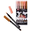 Manga Koi C.Brush Pen set 6stk