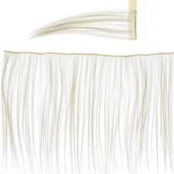 Man hale kit kjepphest beige – 44×25 cm lang man og luggremse + hale
