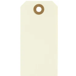 Manila tags Creme 5x10cm 20stk