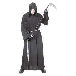 Mannen med ljåen-drakt i voksenstørrelse for utkledning til Halloween og karneval