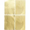 Messingark, tynn folie, 4 stk. A5-ark (148×210 mm), tykkelse 0,095 mm