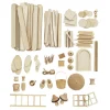 Miniatyrsett i tre, 147 deler